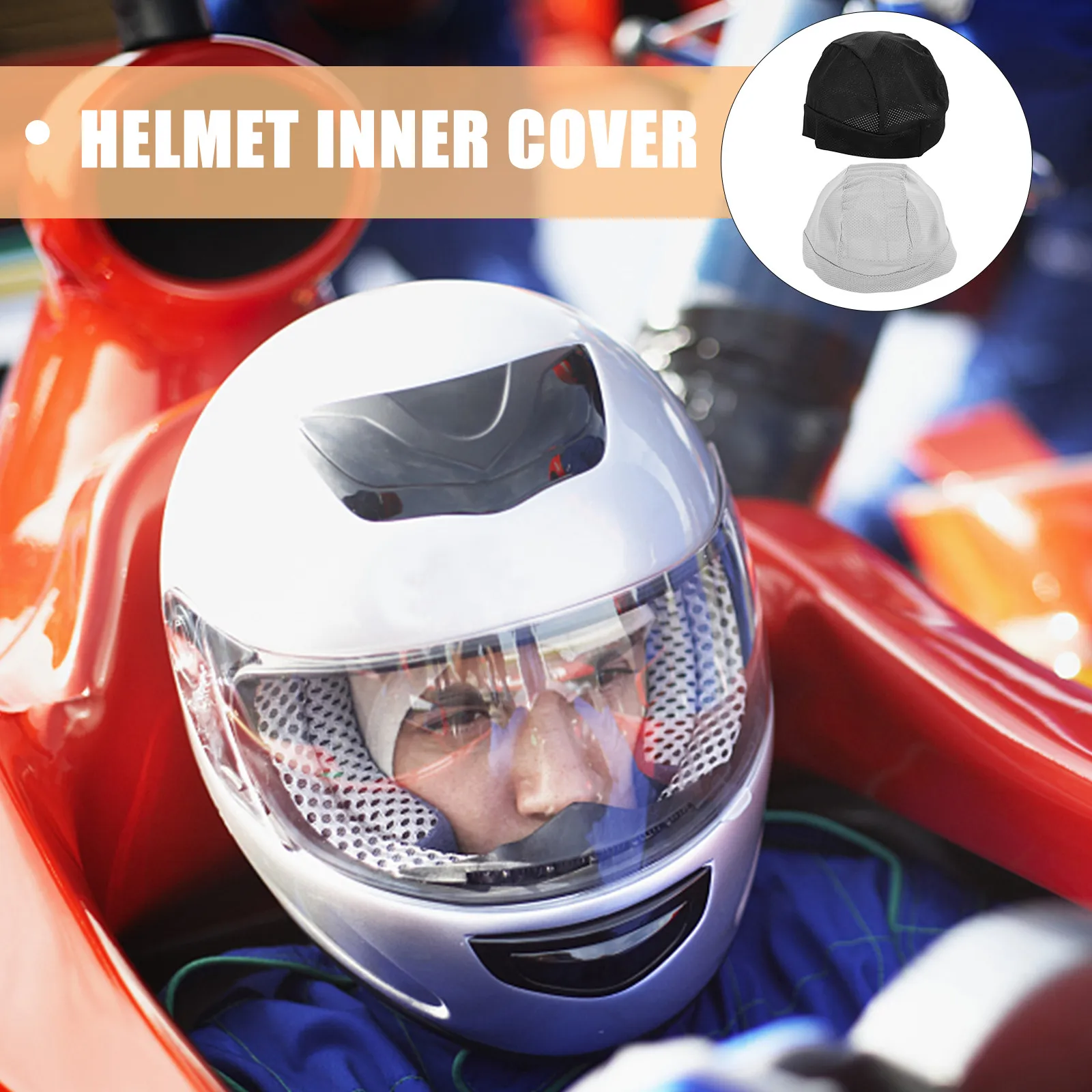 

2Pcs Breathable Liner for Men Women Universal Fit Cycling Motorcycle Ski Skateboard Inner Hat Uv Protection
