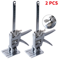 Labor Saving Arm Jack 2 Pack Stainless Steel Furniture Lifter Tool Hand Lifting Jack Tool Wall Tile Locator Door Panel Lifting