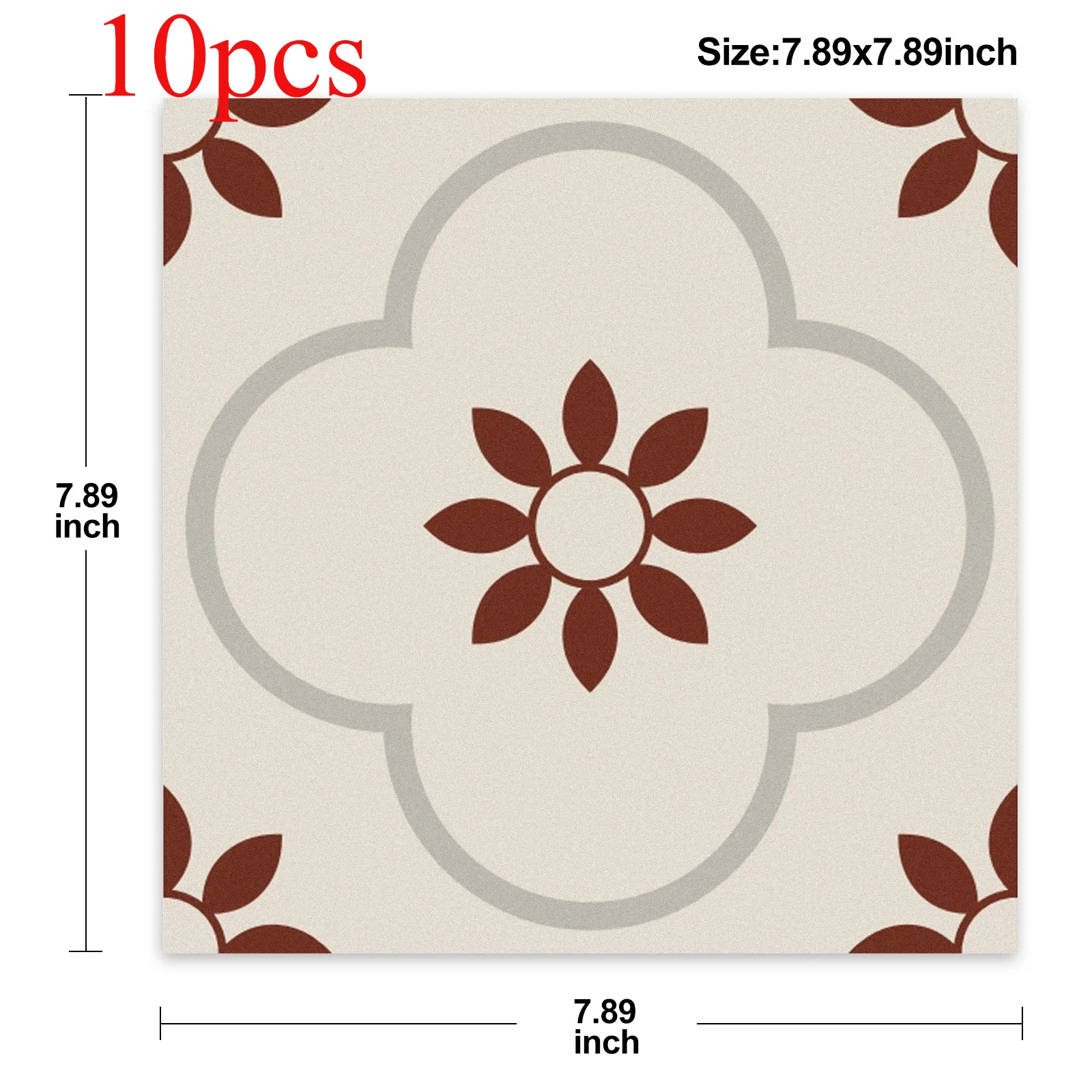 

Vivid anti-slip floor tile stickers, 20x20 cm self-adhesive wallpaper, kitchen, bathroom, staircase and floor stickers