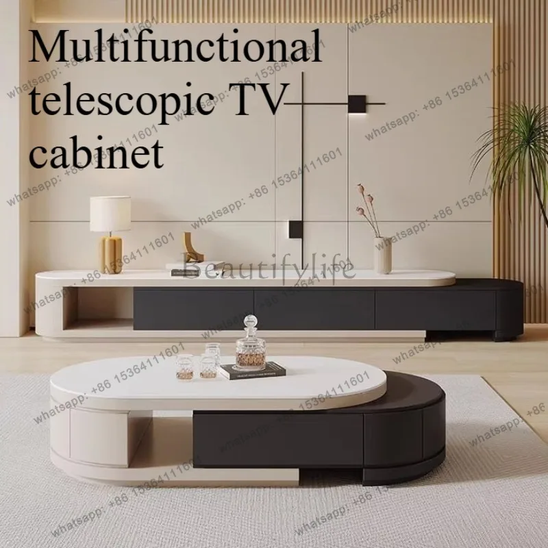 Showcase Retractable Tv Cabinet Vertical Display Craft Luxury Tv Cabinet Organizer Entertainment Stojaki Telewizyjne Furniture