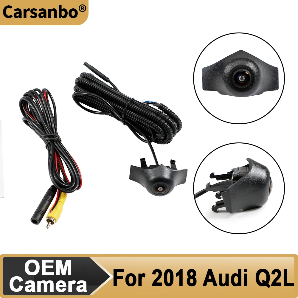 

Carsanbo 150° Lens Car Camera AHD 1080P Front View Camera For Audi 2018 Q2L Night Vision Waterproof Parking Monitoring System