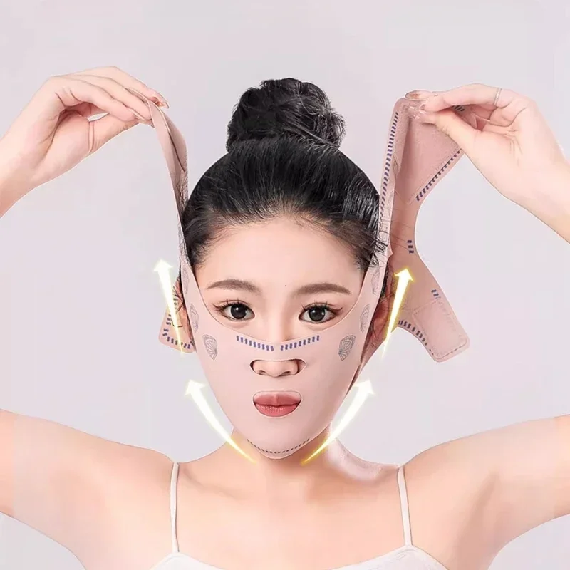 Chin Cheek Slimming Bandage V Shaper V Line Lifting Mask Face Lifting Anti Wrinkle Strap Band Sleeping Mask Beauty Health