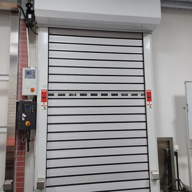 Remote Control Aluminum Alloy Rolling Shutter Door Fast Up Roll Anti-pinch Sensor Garage Door Customizable