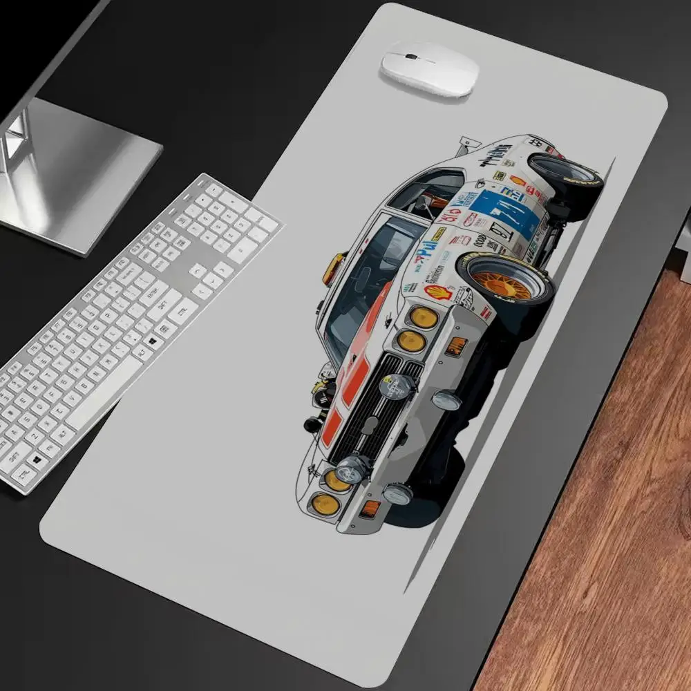 

Коврик для мыши Rally Race Car, нескользящий игровой коврик для мыши, коврик для мыши для киберспорта, игровой механический коврик для клавиатуры XXL, настольный коврик