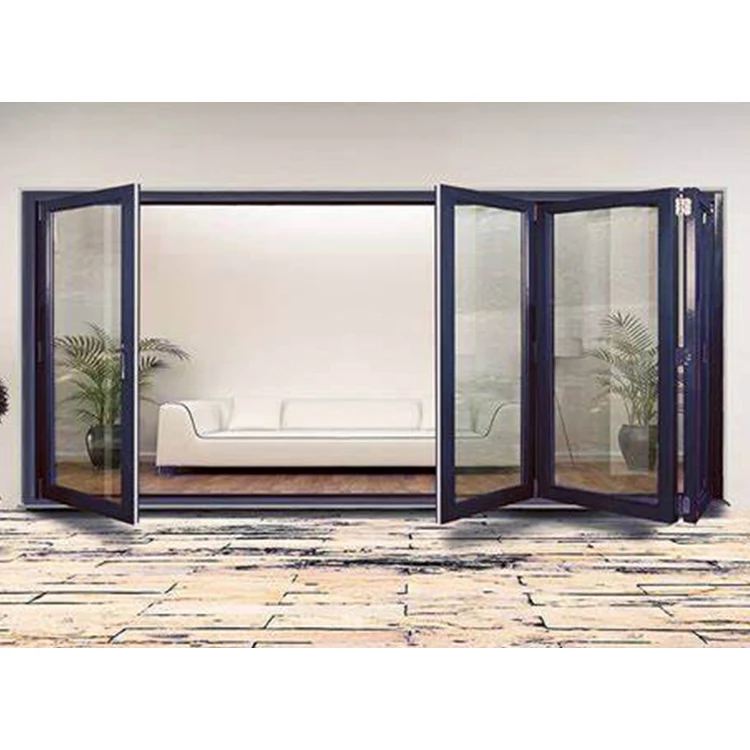 ستائر زجاجية، أبواب تقسيم الشرفة، أبواب بانورامية مزدوجة قابلة للطي، قابلة للطي، حديثة #6