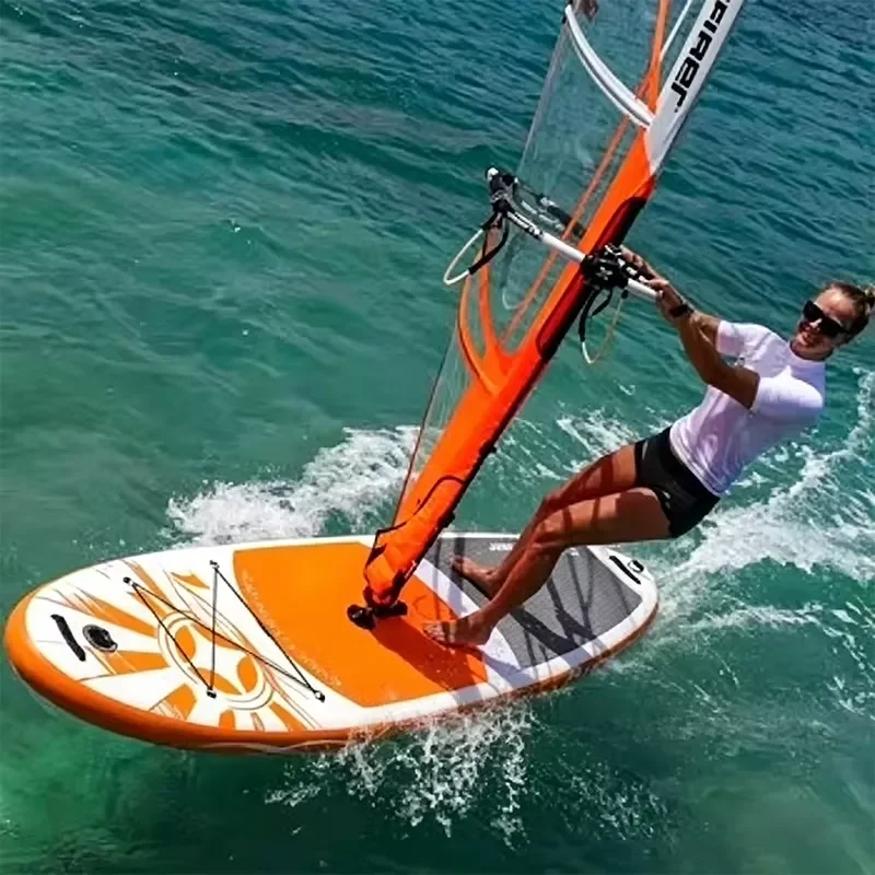Stock Russian Professional Sail Windsurf Board Inflatable SUP Surfboard with Accessory Water Sports Enthusiasts Gift