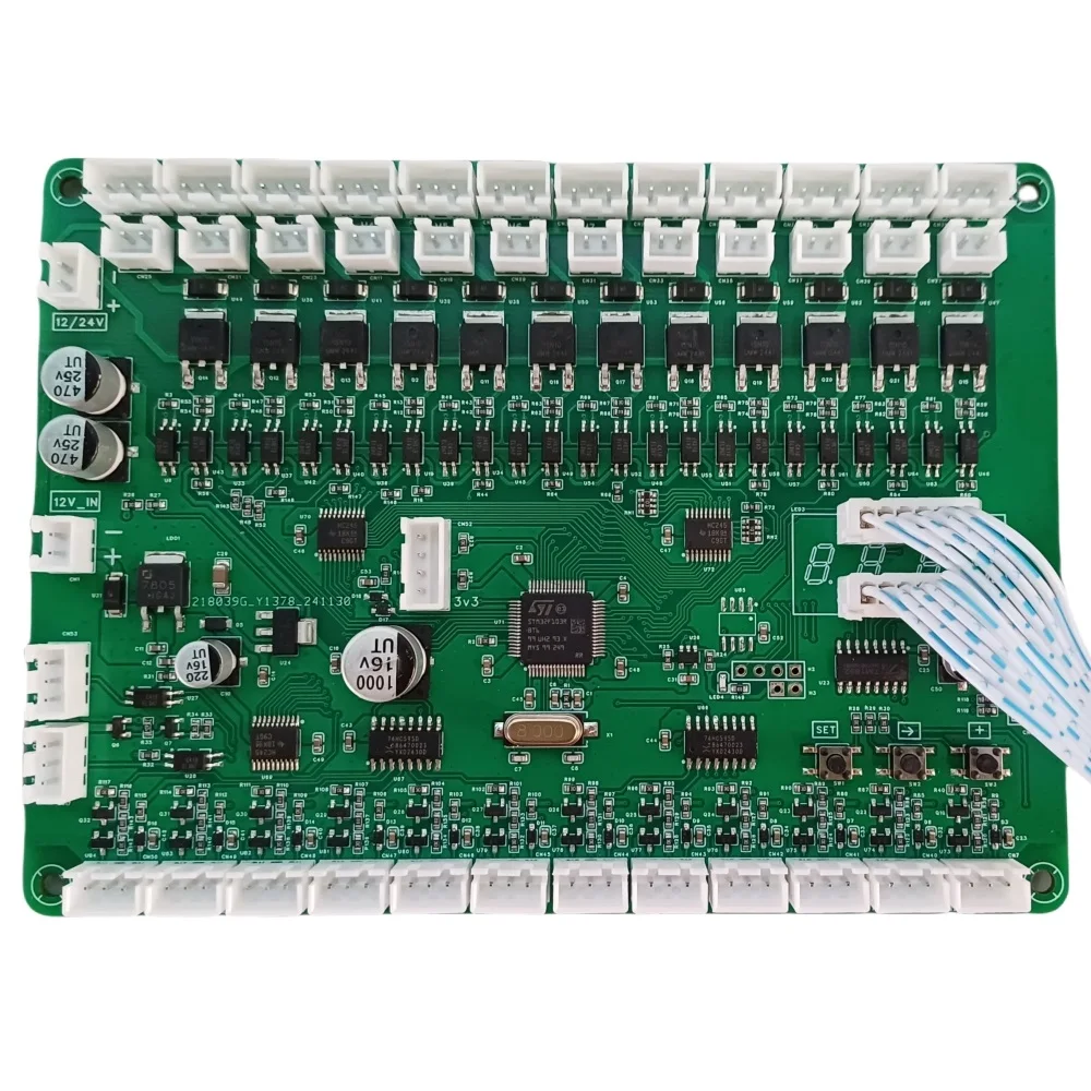 Sensor Control 1-12 Channels Control Board PCB for Water Vending with Flow Sensor,  DC Motor, Capsule