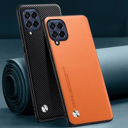 Luxury PU Leather Case For Samsung Galaxy A22 4G M22 M32 Back Cover Matte Silicone Full Protection Phone Case For Samsung M32 4G