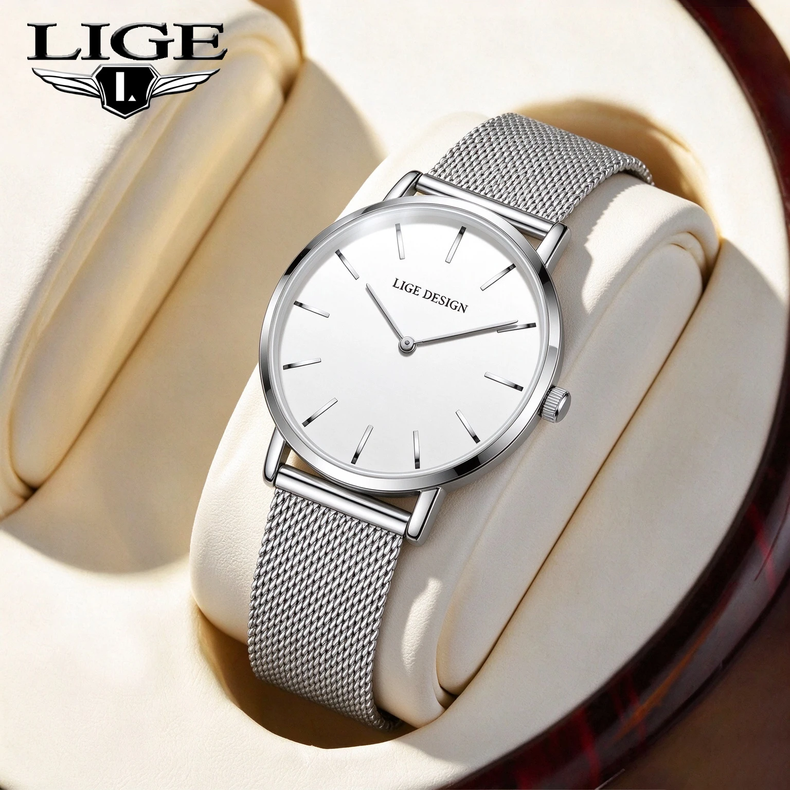 LIGE New Women Dress Quartz Watch Best Selling Women Watches for Women Luxury Brand Simple Elegant Waterproof Watch Dropshipping