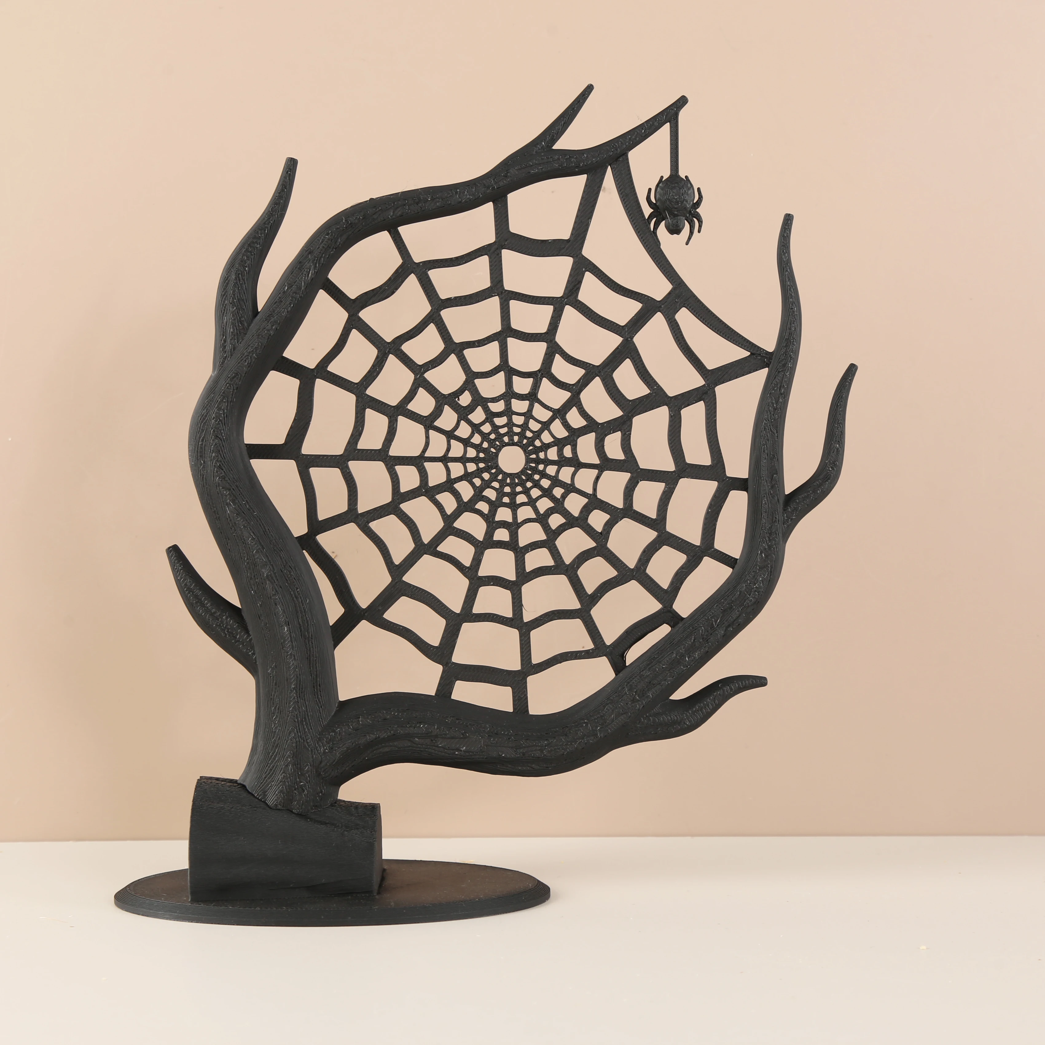 Cross-Border Dark Deadwood Spider Web Jewelry Display Stand for Gothic Desktop Earring Ring Storage view 2