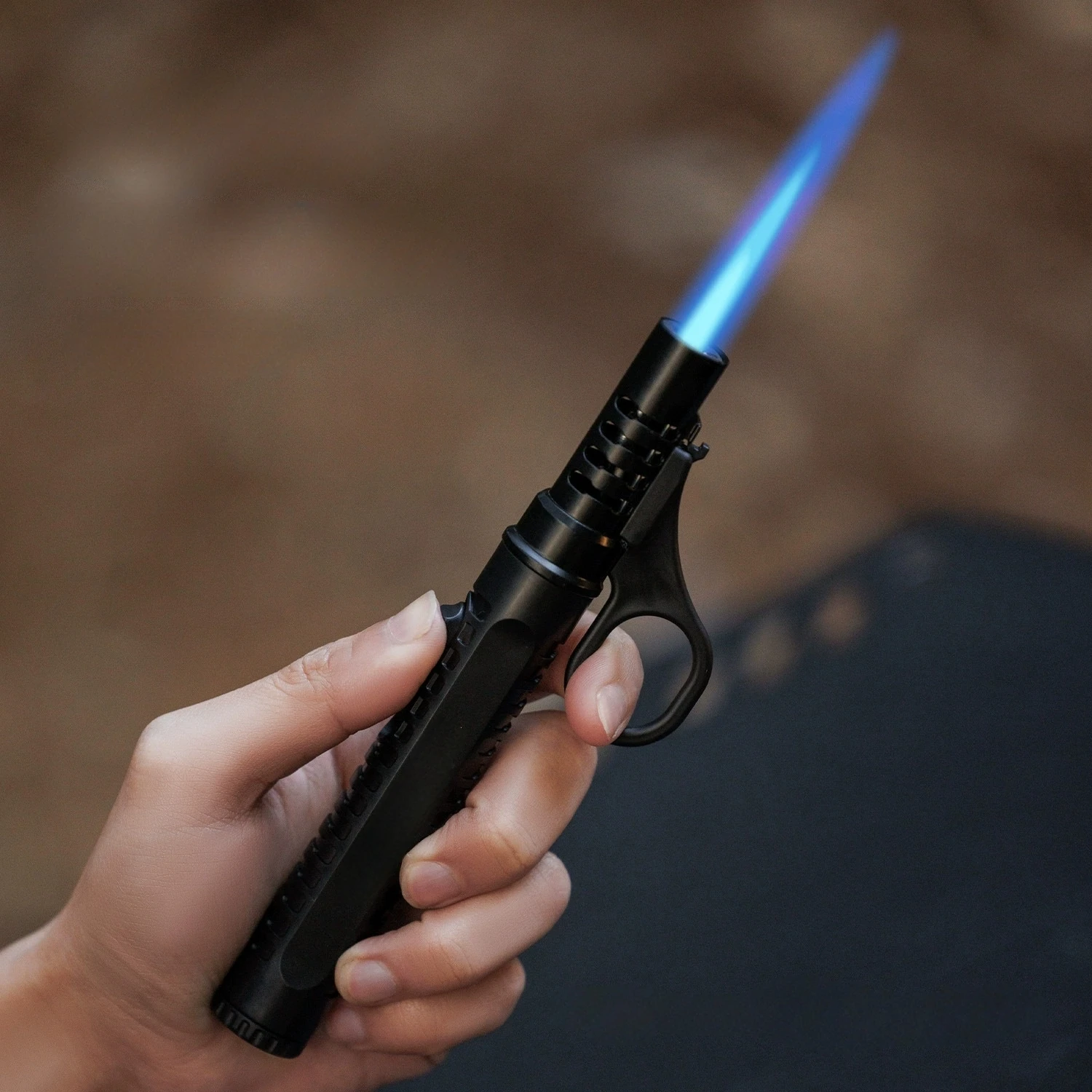 

HONEST Outdoor Ignition Torch Lighter Camping Survival Igniter Butane Windproof Lighter Cigarette Cigar Accessories Men's Gift