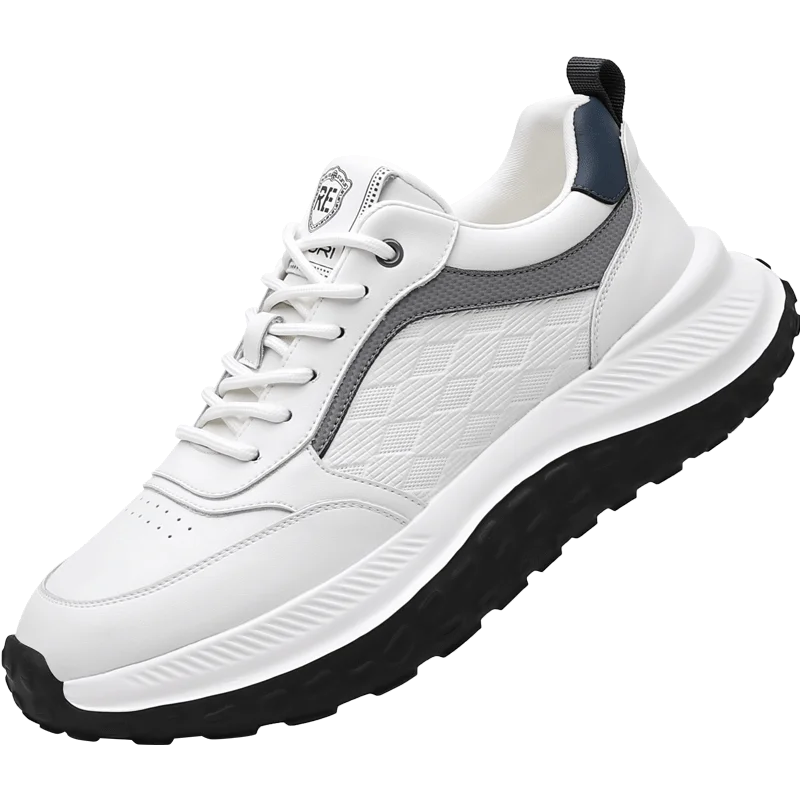 

Men's Sports Casual Shoes, Men's White Shoes, Men's Height-Increasing Thick-Soled Shock-Absorbing Leather Shoes, Trendy Men's Sh