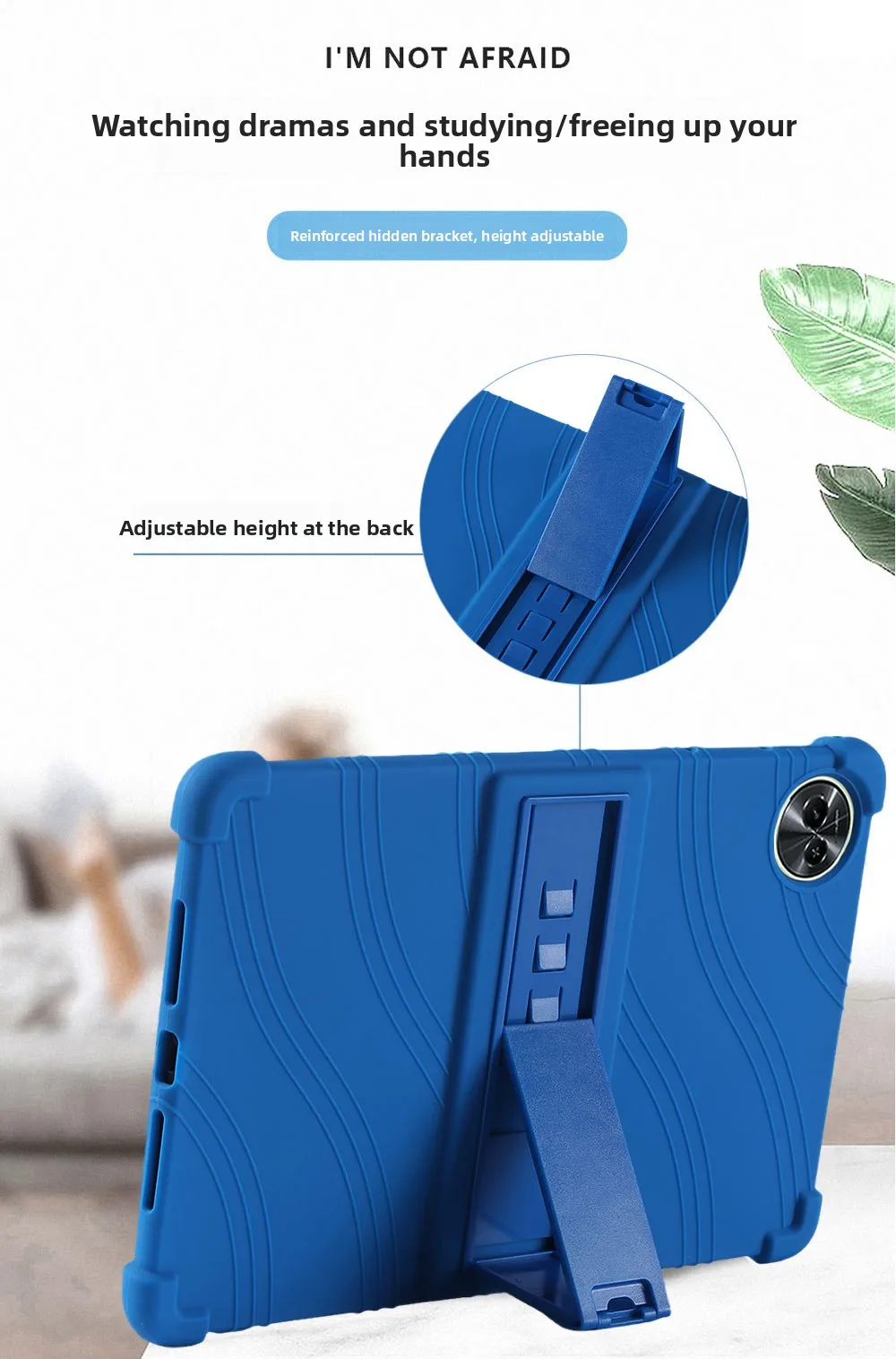 Stoßfeste TPU-Hülle für Realme Pad 2 11.5, Flexibler Stoßfänger mit Ständer und Airbag-Ecken, Mehrere Farben – Detail 3