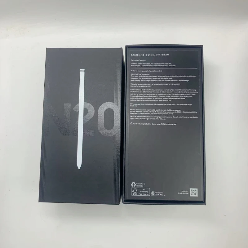 صندوق تعبئة الهاتف الفارغ الجديد لهاتف Samsung Galaxy Note20 Note20 5G مع دليل المستخدم #5