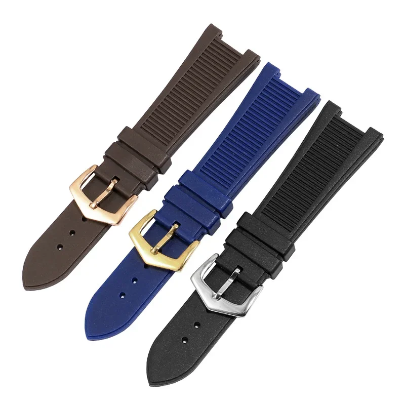 For PP Patek Philippe High Quality Silicone Watch Belt 5711 5712g Nautilus Watch Strap Special Interface 25mm*13mm Men Watchband