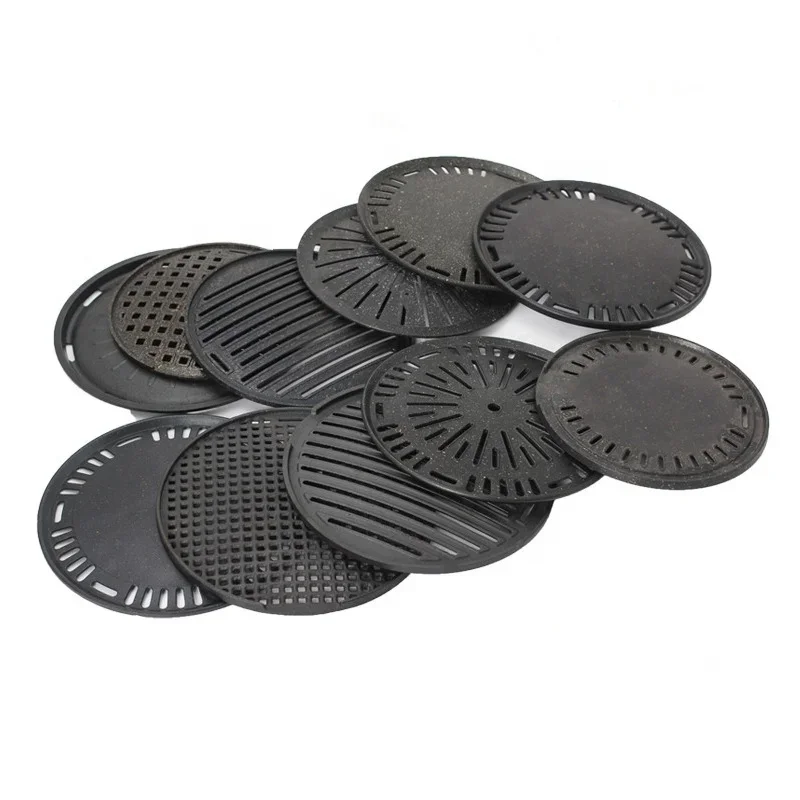 

l # Wholesale Commercial Round Korean BBQ Tray Non-stick BBQ Tray Korean BBQ Tray