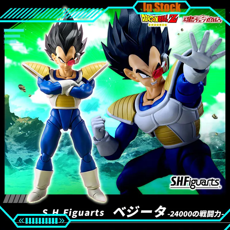 

Original Bandai Dragon Ball S.H.Figuarts Vegeta 24000 Action Figure Shf Vegeta Anime Figurine Power Level Full Models Christmas