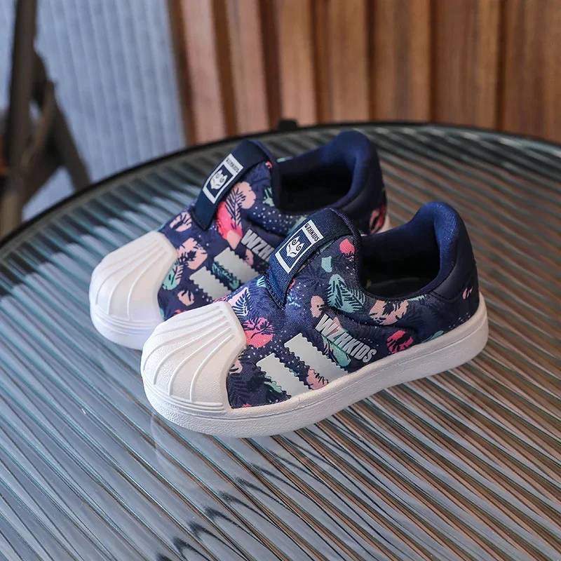 

Kids Toddler Board Shoes 2025 Summer Soft Sole Fashion Spring Children's Sneakers Casual Baby Boys Girls Small White Shoes