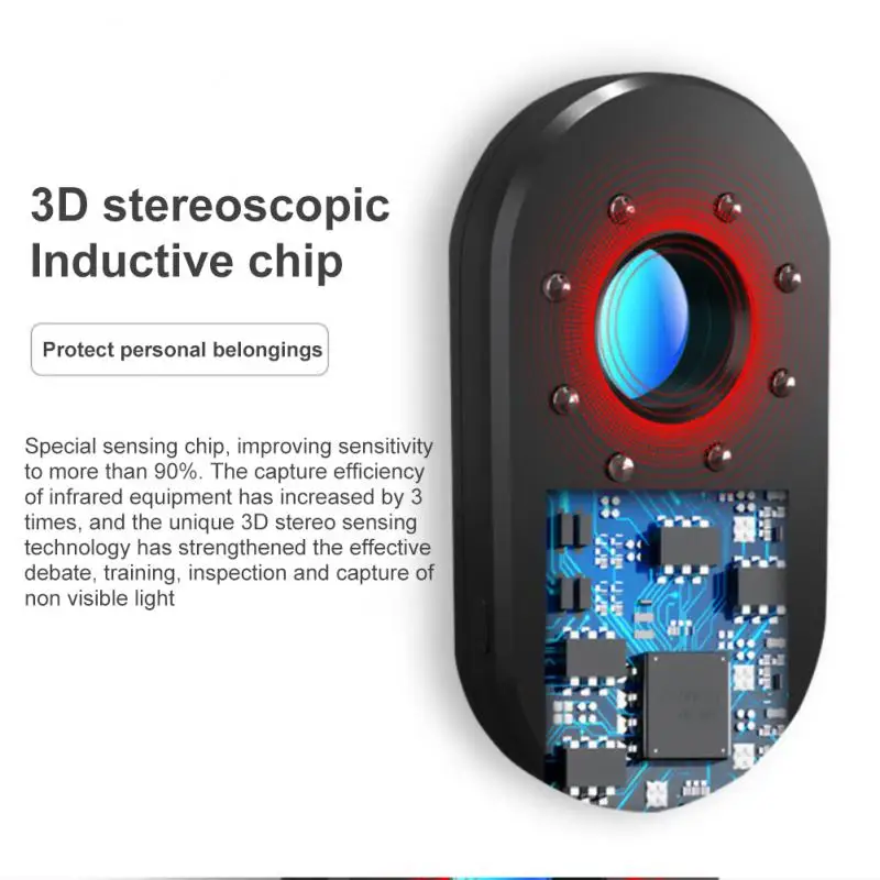 كاشف الأشعة تحت الحمراء كاشف كاميرا مكافحة صريح فندق أداة مضادة للبيرس الزاوية كاميرا البحث حماية الخصوصية أدوات محمولة