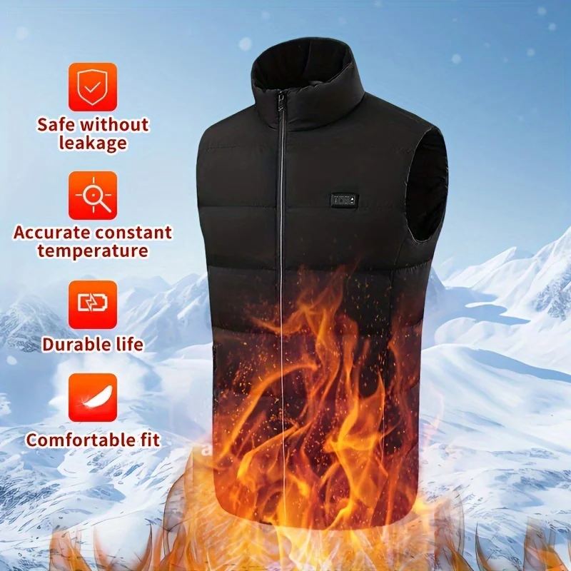 Heating Vest , Usb Heating Vest,  Heating Vest With 3 Heating Setting，Lightweight Warm Heating Cotton Padded Jacket, Smart Hea