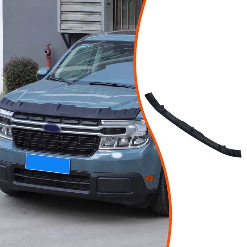 

Набор из 1 шт., черный ТПЭ для Ford Maverick 2022+, крышка капота автомобиля, каменный дефлектор, защита капота, песочный блок, аксессуары