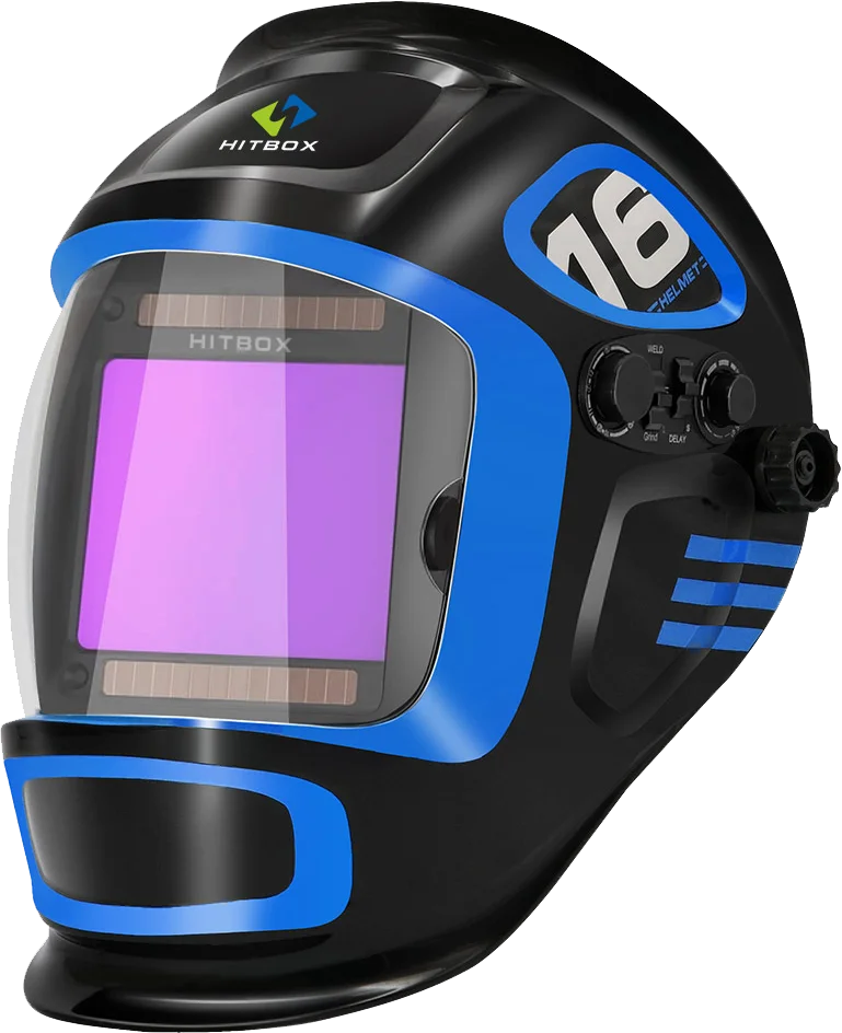 HZXVOGEN Solar Powered Auto Darkening Welding Helmet, grande tela de visualização, 4 ARC Sensor, sombra larga para máscara de soldador TIG MIG