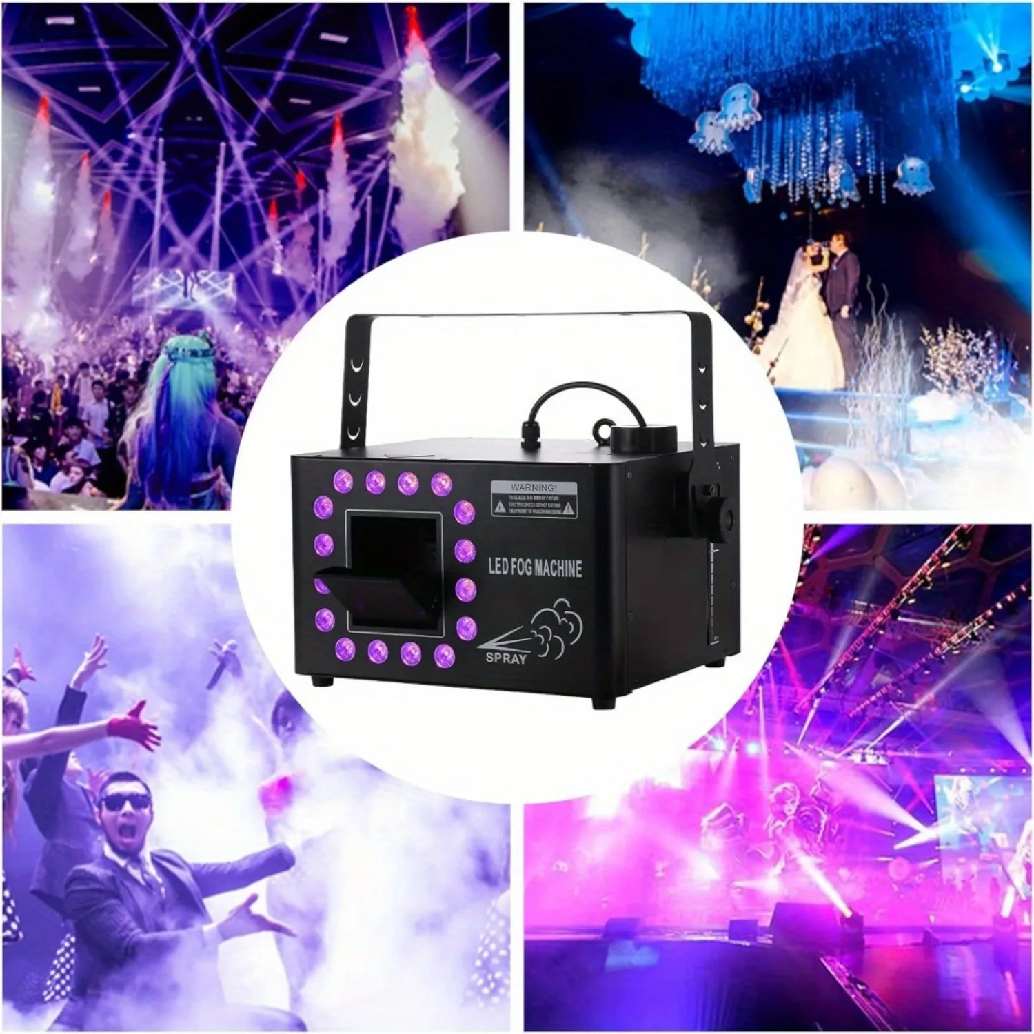 

Low Profile Hazer Smoke Fog Machine Theater Stage Effect Party DJ Smoke Machine Fog Machine Perfect for Wedding Halloween Party