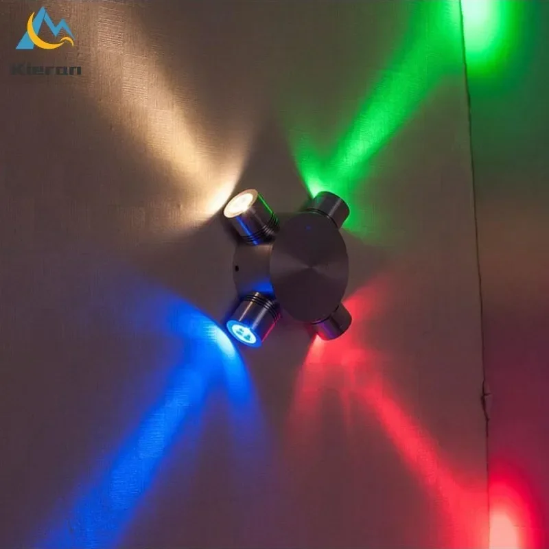 Nordic Modern Colorful LED Wall Lamp Bedroom Restaurant Hotel KTV Nightclub Bar Wall Lamp Room Decorated Seven Colors Wall Light