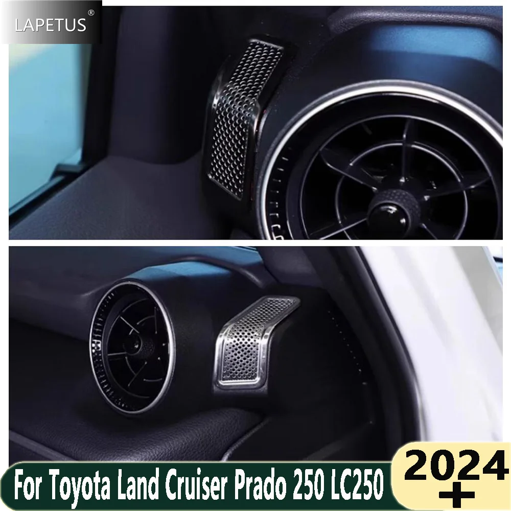 

Steel Car Door Dashboard Speaker Cover Dustproof Horn Protection Accessories For Toyota Land Cruiser Prado 250 LC250 2024 2025
