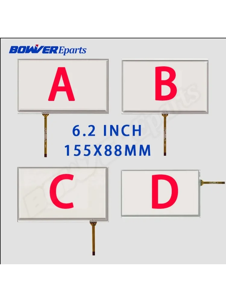 4Wire 155*88MM GPS Car DVD  Rsistance Touch Screen Digitizer Sensor  For Prology DNU-2610 DNU-2630 Car Radios Tablet 155x88mm