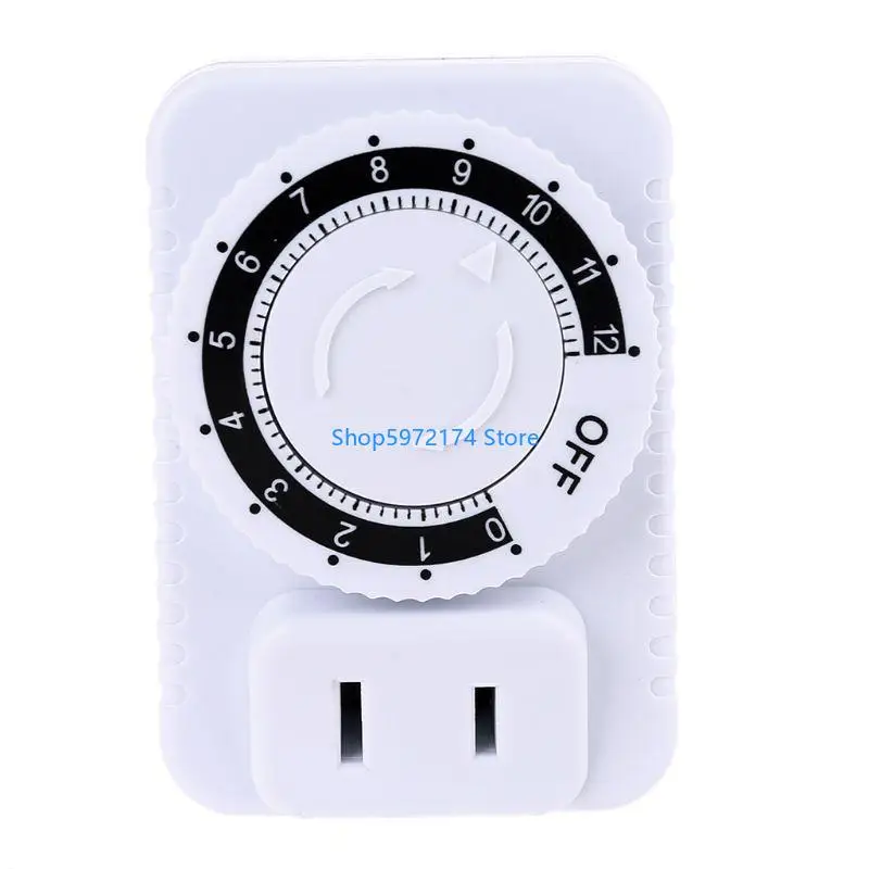 Y3NB 12 Hour Plugs-in Mechanical Electric Outlet Timers Switches AC110V Energy-saving Outlet Timers for Motorcycles Charging