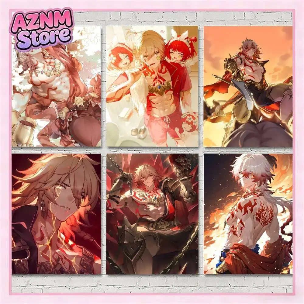 Game Honkai Star Rail Mydei Posters HD Print Vintage Wall Art Decor for Home Study Room