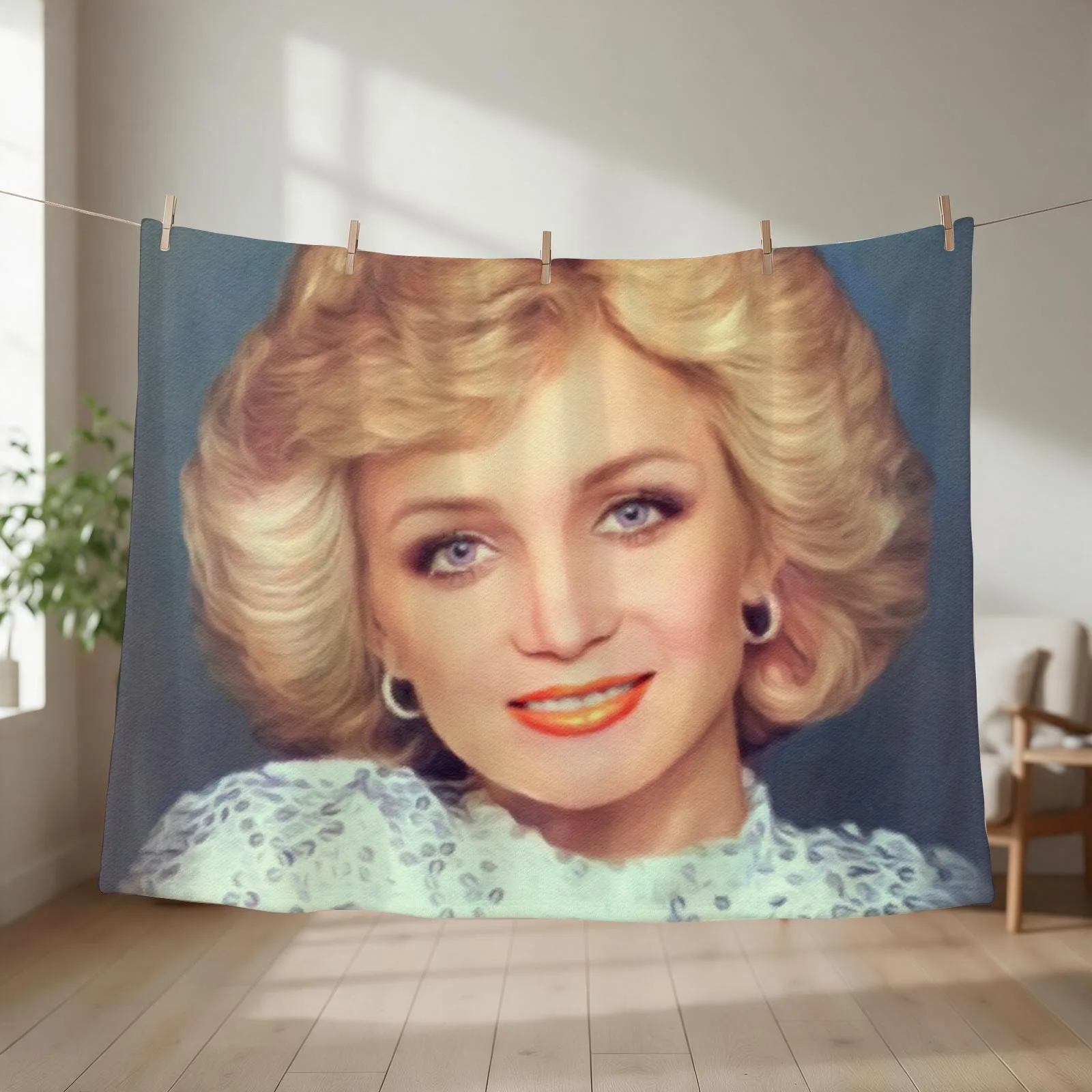 Barbara Mandrell, Music Legend Throw Blanket couch cozy soft plush fuzzy picnic outdoor blanket