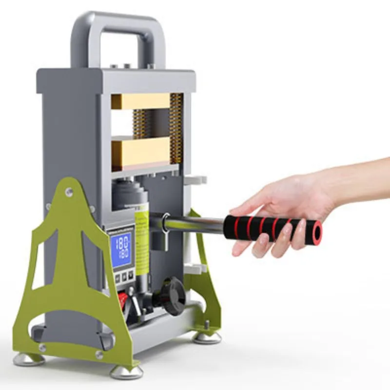 

5 Ton Hydraulic Dual-Heating Rosin Press for Extracting Resin from Herbal Powder and Agarwood Powder with Hot Foil Stamping