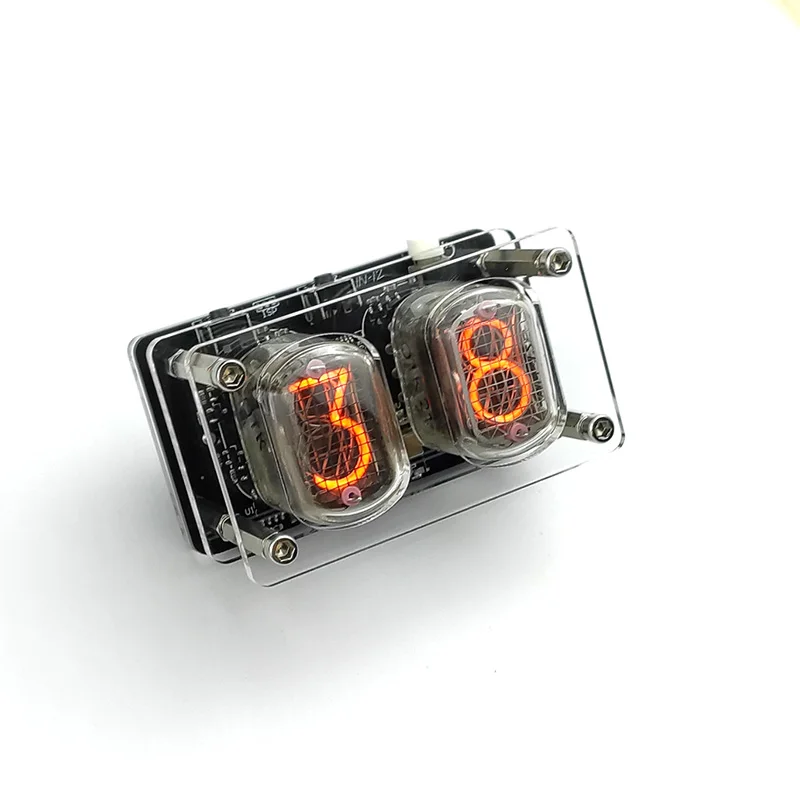 2-digit Timer IN-12 Glow Tube  IN12 Nixie Clock USB 5V Power Supply