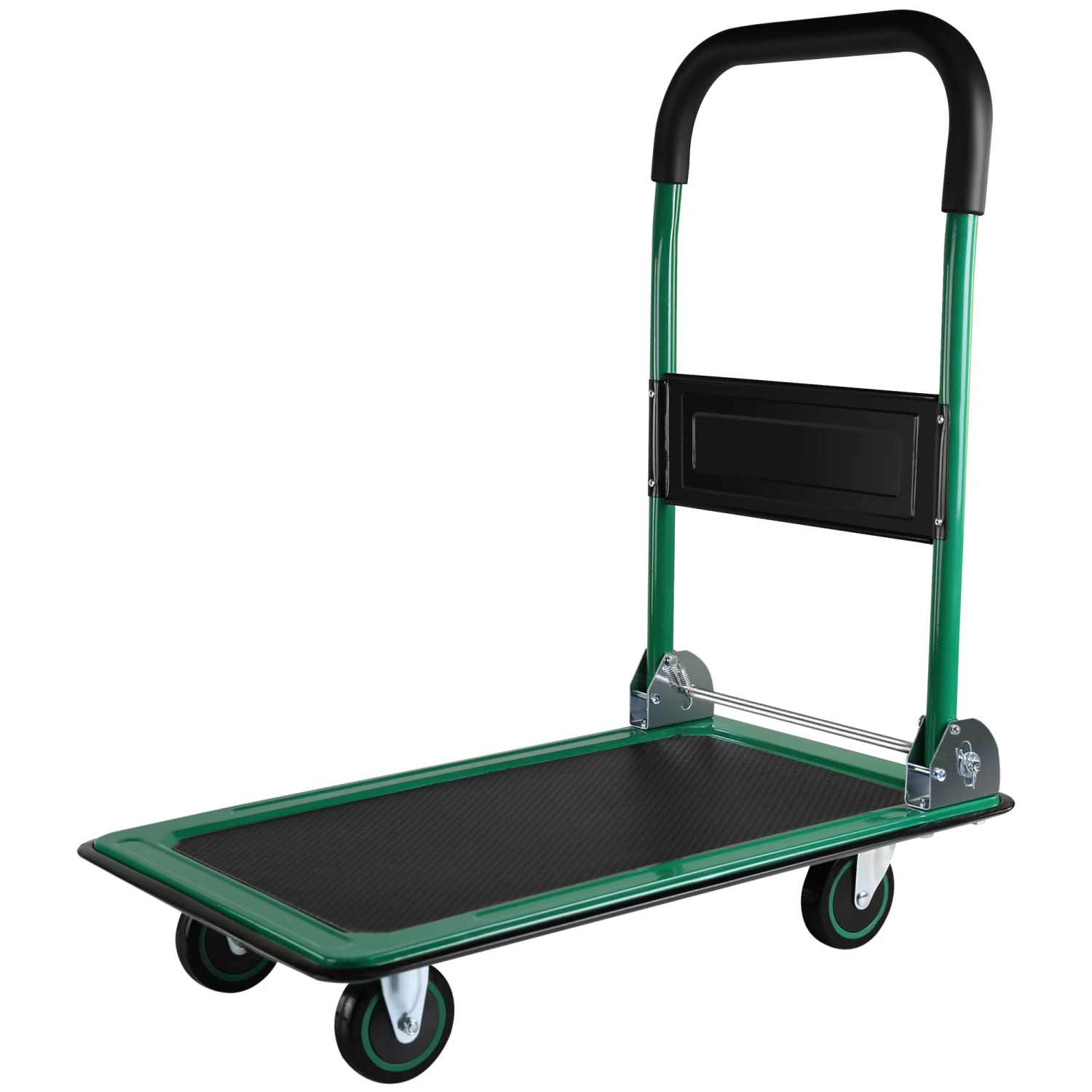 Push Cart Dolly, Moving Platform Hand Truck, Foldable for Easy Storage and 360 Degree Swivel Wheels with 330lb Weight Capacity