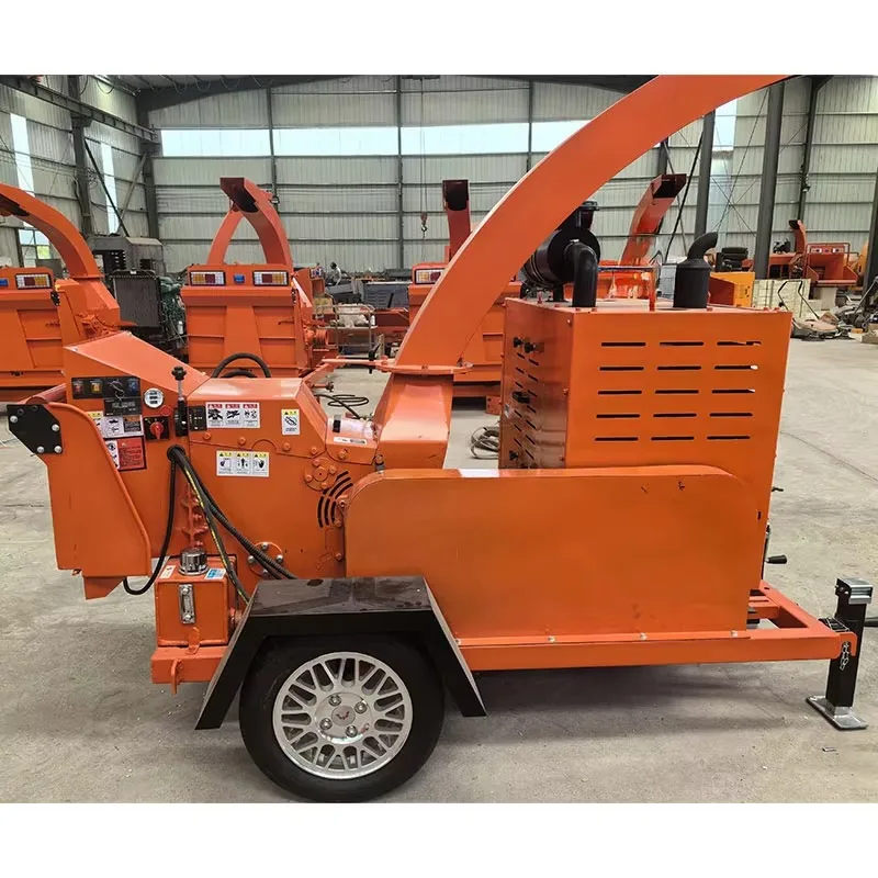 Customized Hot Sale Hydraulic Drum Tree Branch Wood Chipper Diesel Mobile Urban Landscaping Projects Wood Chipper Machines For S