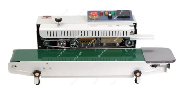 900 Lage Prijs RVS Continue Bandsealer Voedsel Vloeistof Verpakking Plastiek Zak Seal Verticale Sluitmachine