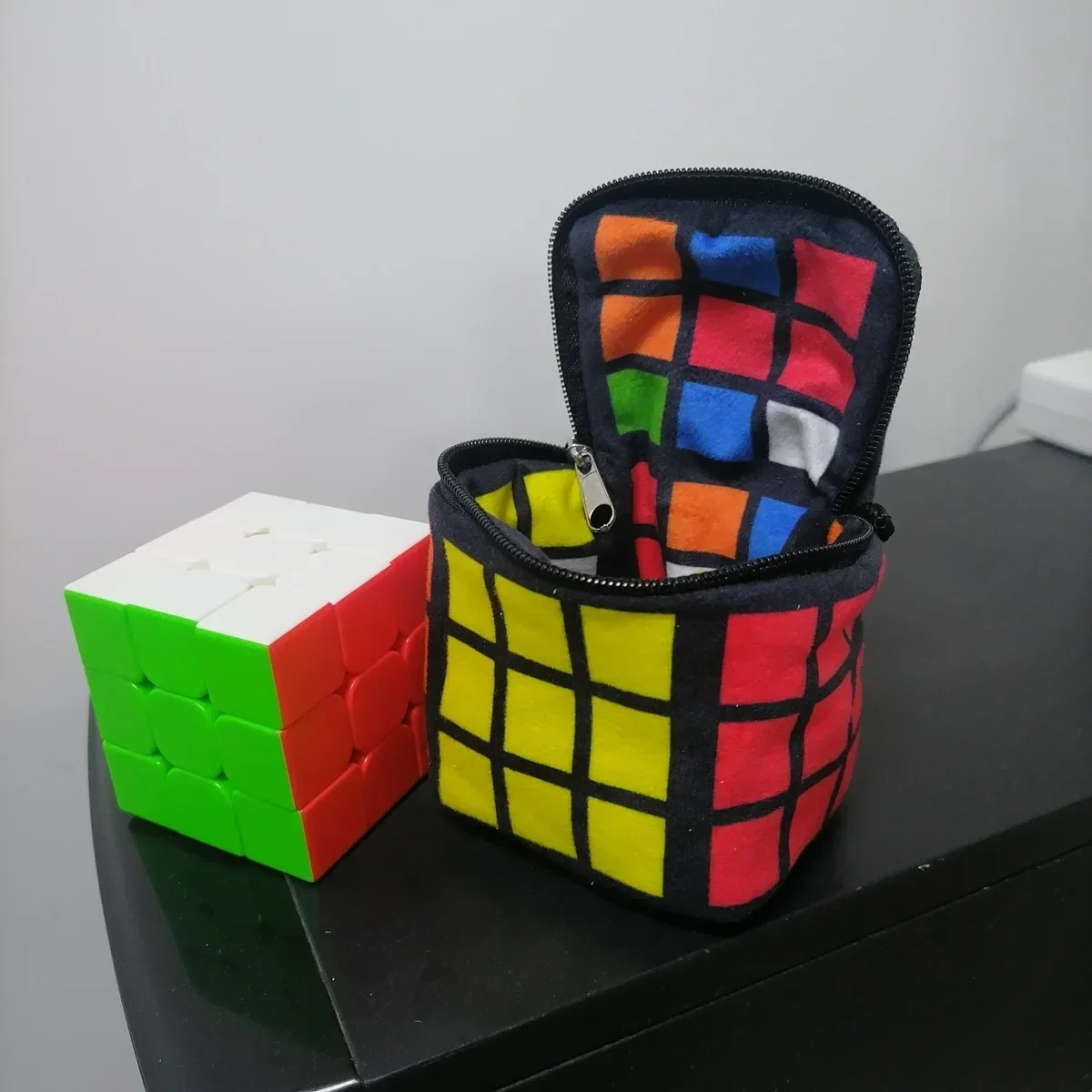 

Magic Cube Bag for Rubics Cube Accessories Twisty Puzzles Bags Double-Sided Portable Purses Pendants Kids Intelligence Toy Gifts