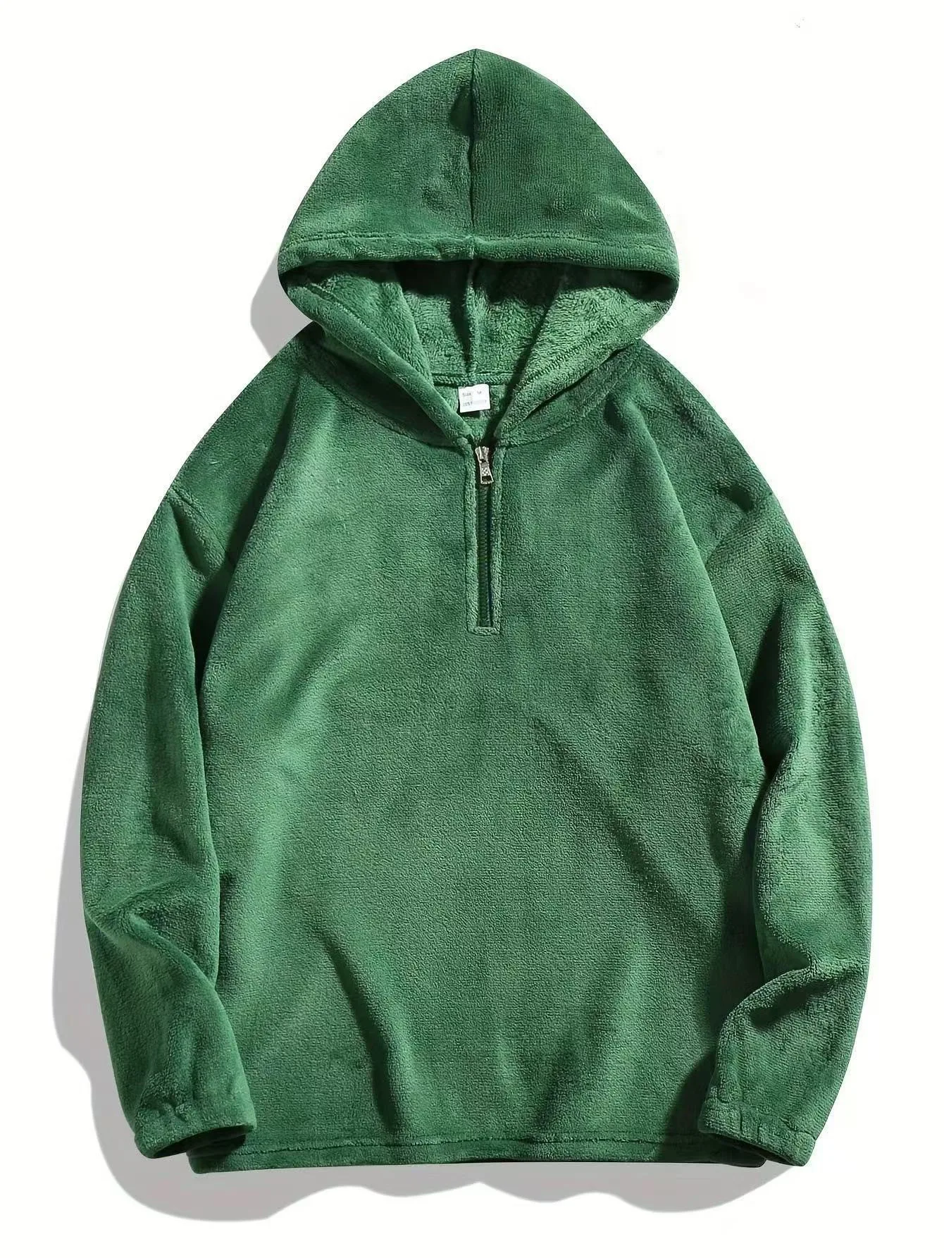 2025, Winter-Herren-Hoodie, Sporthose, einfarbig, warm, winddicht und kältebeständig, Sport-Set aus Wolle, lässiges Sport-Set, zweiteiliges Set – Detail 25