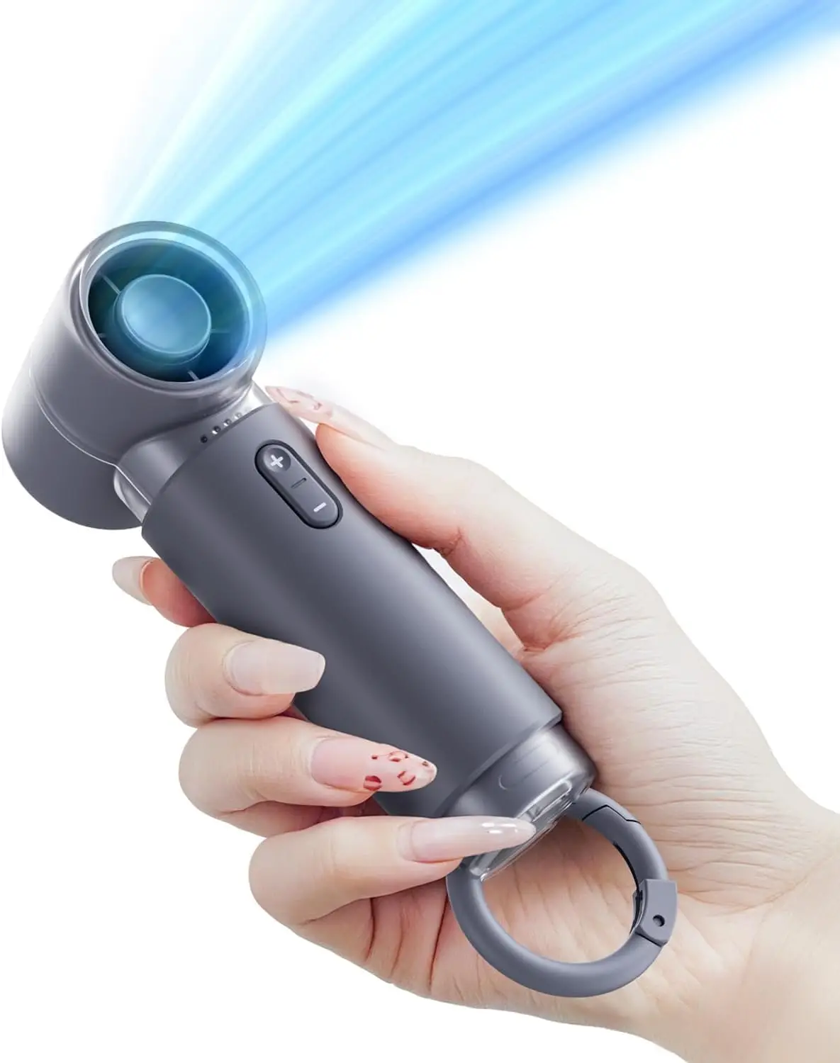 

WSKEN Mini Handheld Portable Fan - Small Pocket Powerful Turbo Fan Personal Rechargeable Battery Operated USB Charger