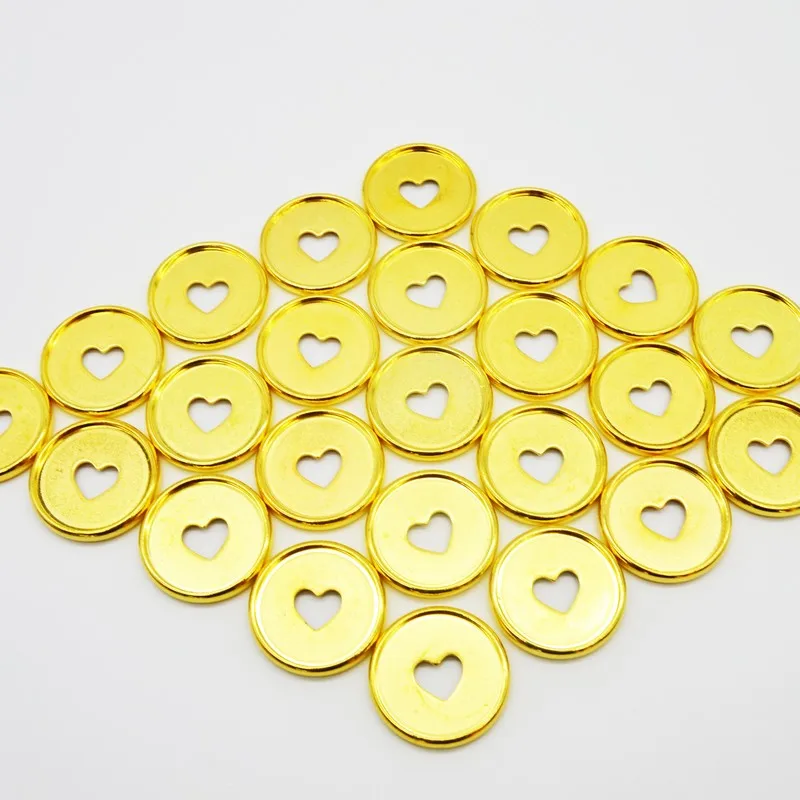 50pcs 35mm Mushroom Hole Book Binding Gold Disc Binding Paper Ring Binder Loose-leaf Plastic Ring A4 A5 Binder Binding Discs