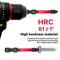 10/20 Pieces of Strong Magnetic Impact-Resistant Pz2 Screwdriver Bit Set, 50mm S2 Steel, Non-Slip High Hardness Tip, Special Tools for Home Renovation/Decoration 6
