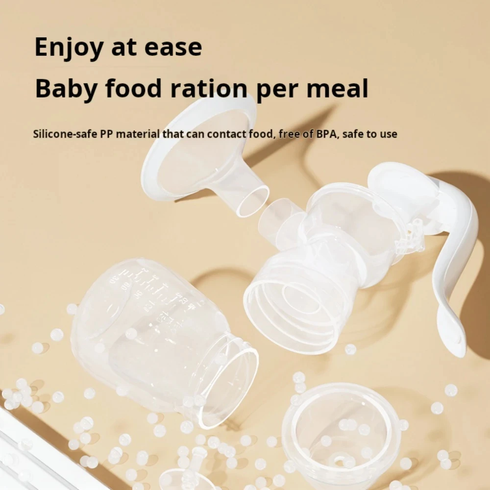 Immagine 5: Set Tiralatte Manuale Senza BPA con Sistema a Pistone - Include Biberon da 180ml e Tettarella, Plastica Resistente