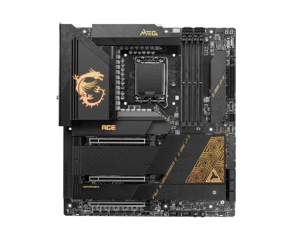 MSI MEG Z790 ACE Motherboard INTEL Z790 LGA 1700  support 14900F 14700KF 13600 12500 cpu M.2 DDR5 Wi-Fi 6E 256GB ATX used