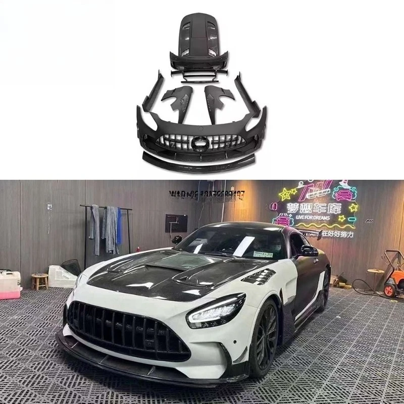 BS Style Carbon Fiber Body Kit for Bens Gt Gts Gtr Bumpers Side Fender Rear Wing Engine Hood