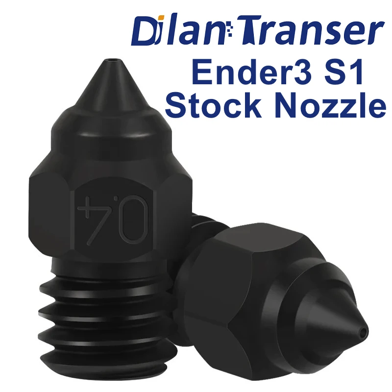 

Ender3 S1 Stock Nozzle Hardened Steel Nozzle 3D Printer Plated Nozzle for Ender 3 5 S1 Pro/Ender-3 S1 Plus Sprite Extruder CR 10