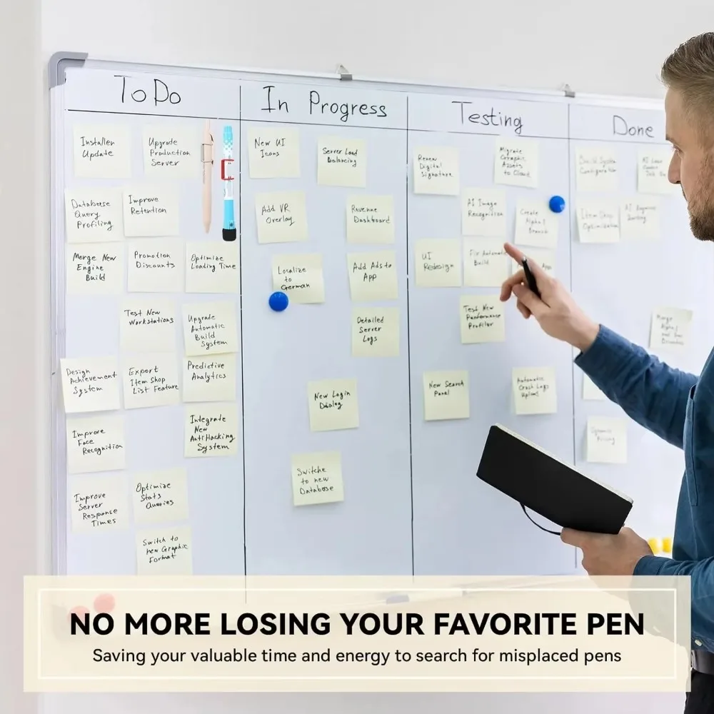 

4pcs/set Easy To Store Magnetic Pen Pencil Holder Vintage Light Weight Elastic Band Pen Holder Portable Colorful