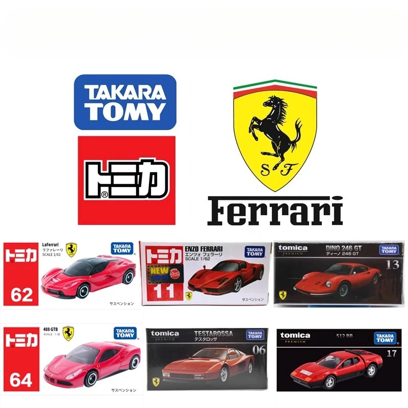 

Модель автомобиля TAKARA TOMY, игрушки для мальчиков, имитация сплава, подарки Tomica Ferrari 512 F40 Enzo, спортивный автомобиль, черная коробка, спортивный автомобиль, игрушка 1/64