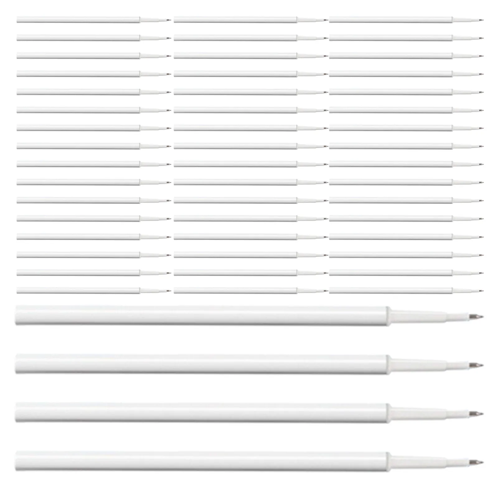 

120Pcs Black Gel Pen Refills Fine Point 0.5mm Smooth Ink Refills for Office School Ballpoint Pens Black Gel Pens for Writing